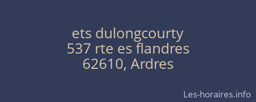 ets dulongcourty