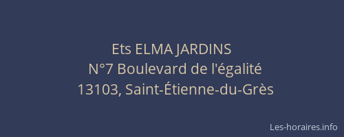 Ets ELMA JARDINS