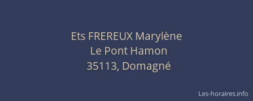 Ets FREREUX Marylène