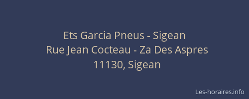Ets Garcia Pneus - Sigean