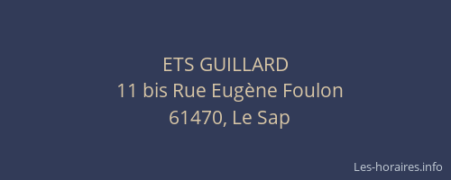ETS GUILLARD