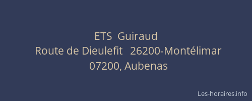 ETS  Guiraud
