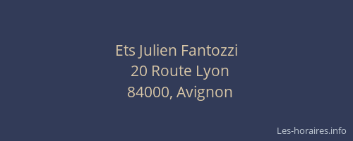 Ets Julien Fantozzi