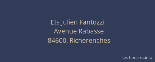 Ets Julien Fantozzi