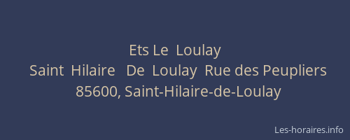 Ets Le  Loulay