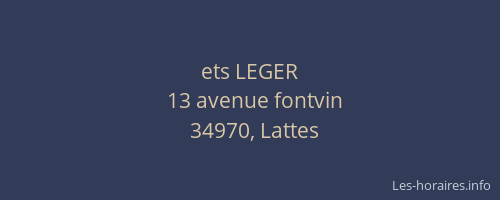 ets LEGER