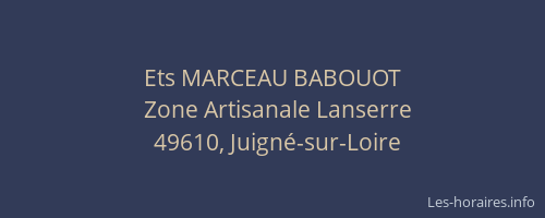 Ets MARCEAU BABOUOT