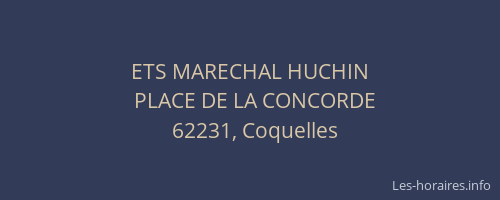 ETS MARECHAL HUCHIN
