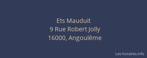 Ets Mauduit