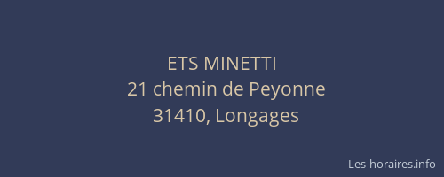 ETS MINETTI