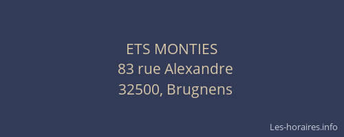 ETS MONTIES