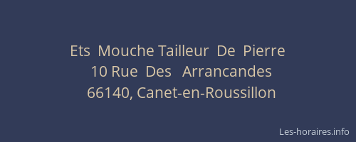 Ets  Mouche Tailleur  De  Pierre