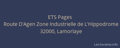 ETS Pages