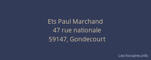 Ets Paul Marchand