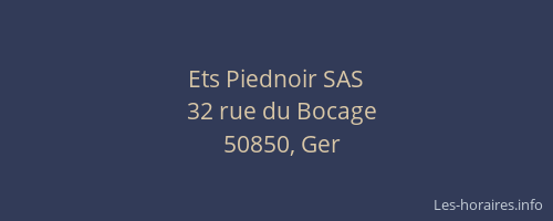 Ets Piednoir SAS
