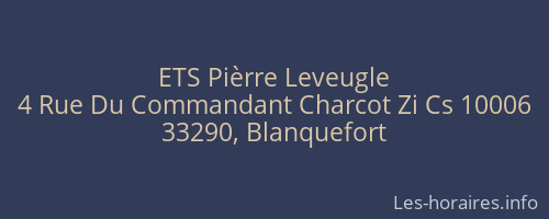 ETS Pièrre Leveugle