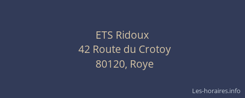ETS Ridoux