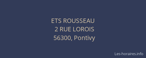 ETS ROUSSEAU