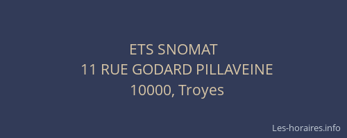ETS SNOMAT