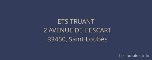 ETS TRUANT