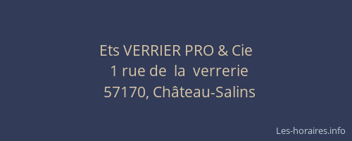Ets VERRIER PRO & Cie