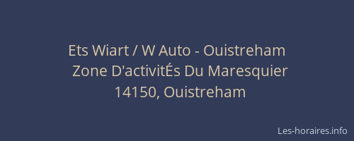 Ets Wiart / W Auto - Ouistreham