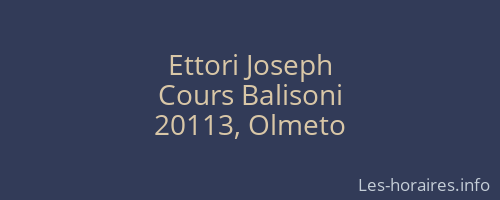 Ettori Joseph