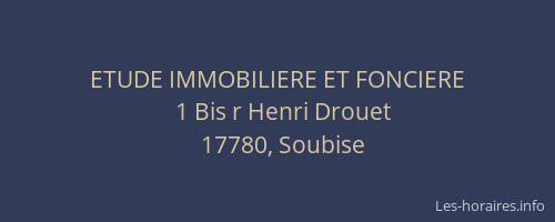 ETUDE IMMOBILIERE ET FONCIERE