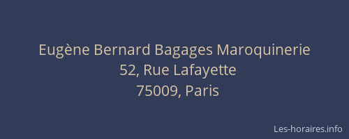 Eugène Bernard Bagages Maroquinerie