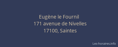 Eugène le Fournil