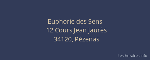 Euphorie des Sens