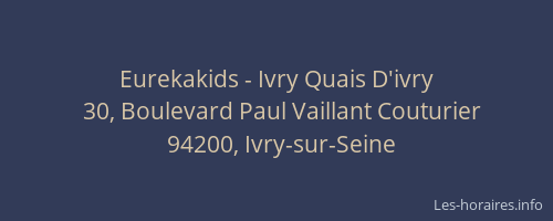 Eurekakids - Ivry Quais D'ivry