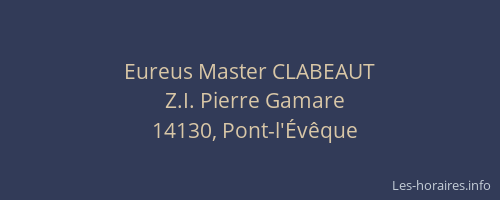 Eureus Master CLABEAUT