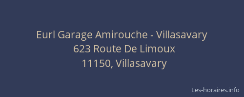 Eurl Garage Amirouche - Villasavary