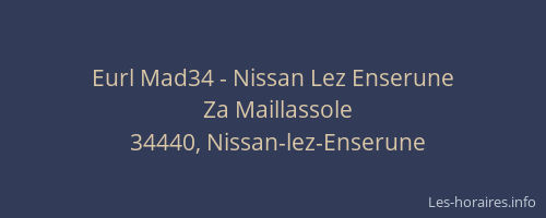 Eurl Mad34 - Nissan Lez Enserune