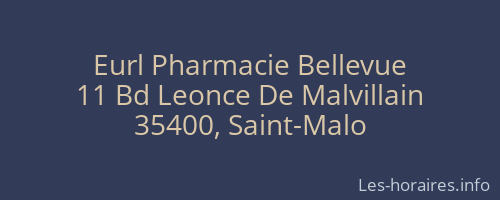 Eurl Pharmacie Bellevue