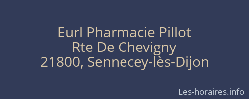 Eurl Pharmacie Pillot