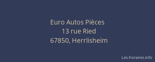 Euro Autos Pièces