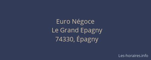 Euro N&eacute;goce