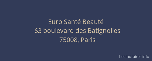 Euro Santé Beauté