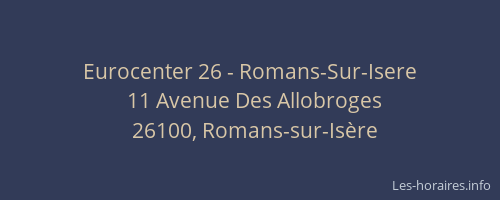 Eurocenter 26 - Romans-Sur-Isere