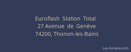 Euroflash  Station  Total