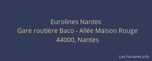 Eurolines Nantes