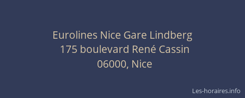 Eurolines Nice Gare Lindberg