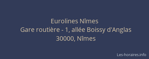 Eurolines Nîmes