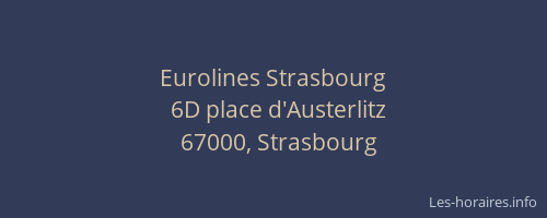 Eurolines Strasbourg