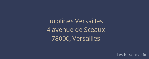 Eurolines Versailles