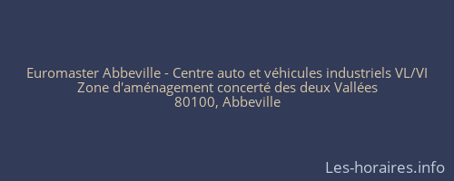 Euromaster Abbeville - Centre auto et véhicules industriels VL/VI