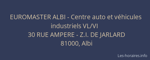 EUROMASTER ALBI - Centre auto et véhicules industriels VL/VI