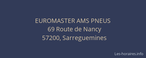 EUROMASTER AMS PNEUS